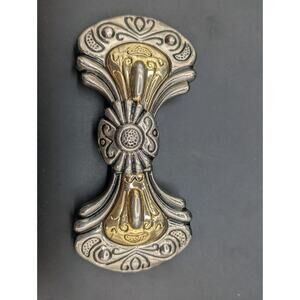 Vintage DAME Gold & Silver 2 Tone Belt Buckle
